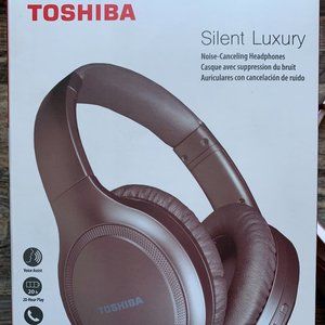 Toshiba Noise-Canceling Headphones (Rose Gold)
